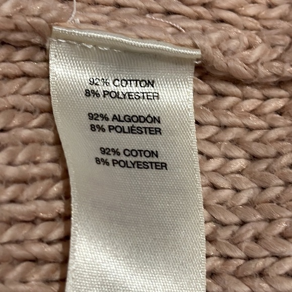 Chico’s Tunic Length Shirttail Short Sleeve Sweater Size Large / 16 - EUC - Picture 6 of 7